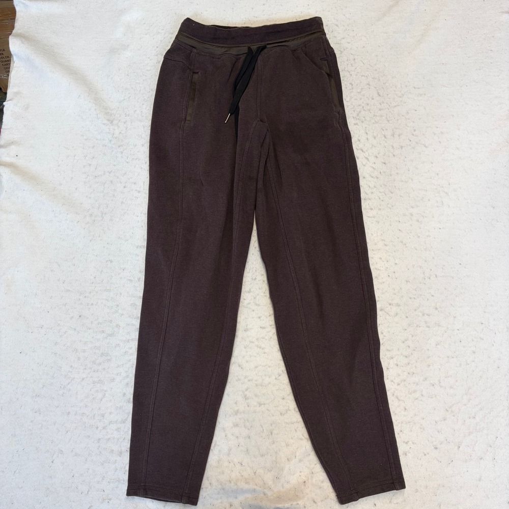 Lululemon Scuba Jogger Womens Size 6 Brown Fleece High Rise Sweatpants